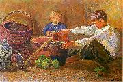 Zygmunt Waliszewski Boys and still life. oil painting picture wholesale